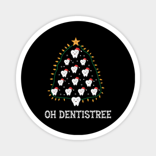 Oh Dentistree Christmas Dentist Teeth Tree Magnet